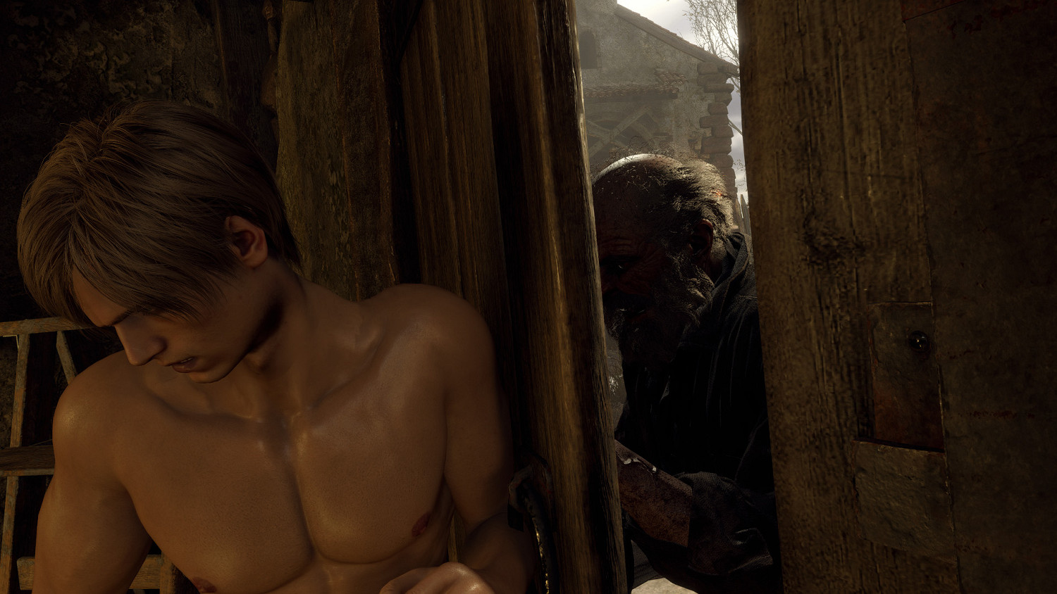 真的“三光”！《惡靈古堡4：重製版》裡昂裸身Mod