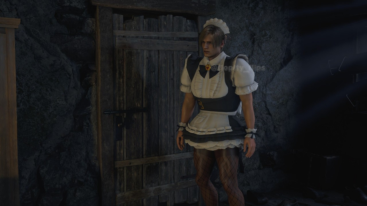 《惡靈古堡4:重製版》大量惡搞mod 裡昂身著"妹抖裝" 《惡靈古堡4:重製版》大量惡搞mod 裡昂身著"妹抖裝"