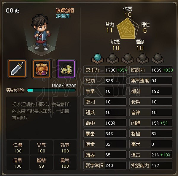 《大俠立誌傳》EA版五維都有什麽隱藏的屬性？EA版五維隱藏屬性分析