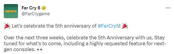 60幀來咯!育碧宣布將為《極地戰嚎5》更新次世代強化 60幀來咯!育碧宣布將為《極地戰嚎5》更新次世代強化