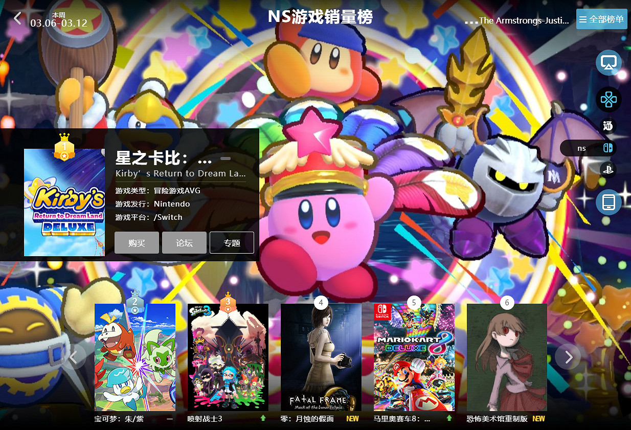 3.06-3.12全球遊戲銷量榜：《生化4重製版》預購上榜