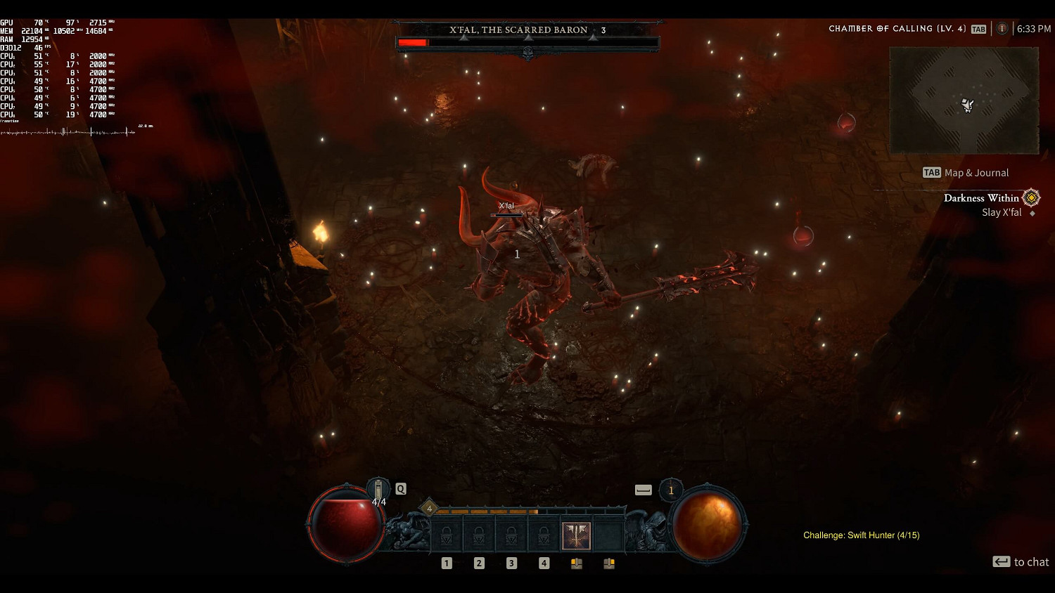 《暗黑4》搶先體驗RTX4090評測：8K下依然流暢遊戲！