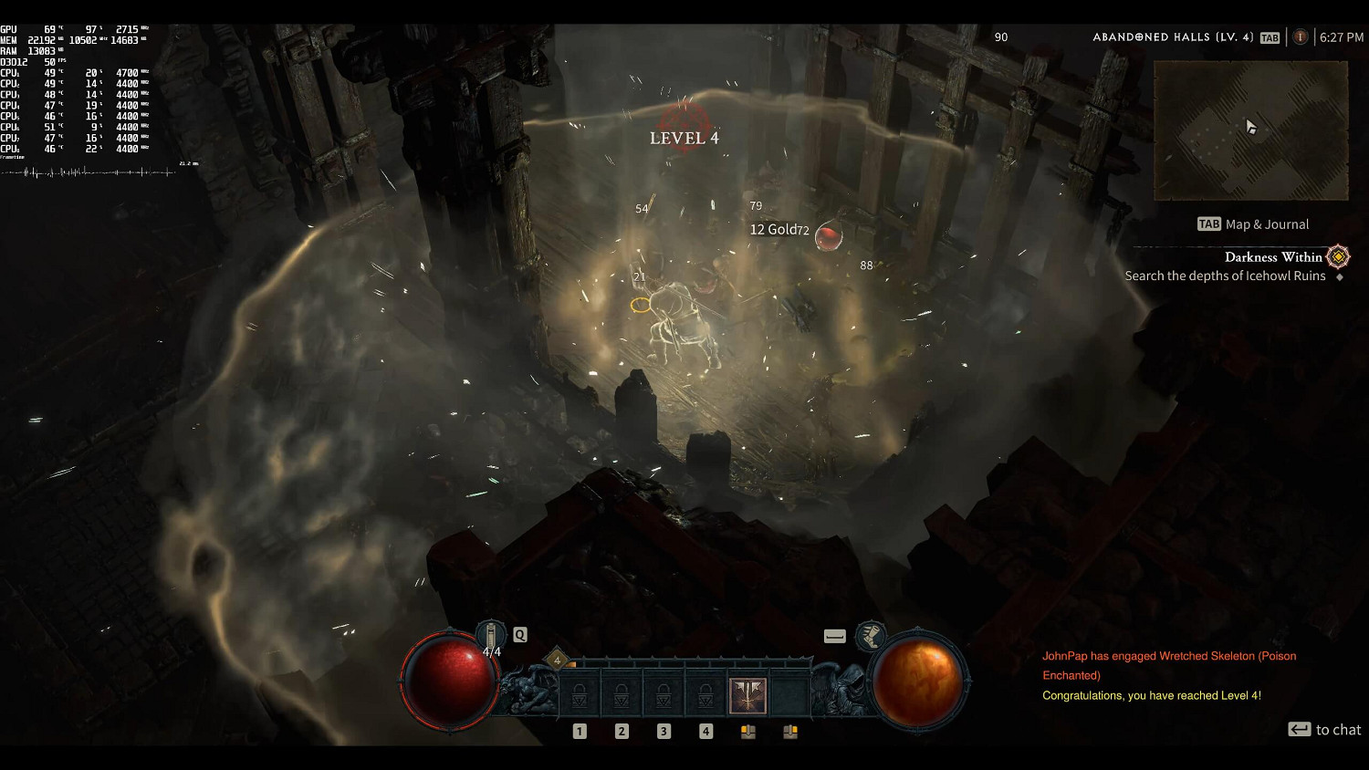 《暗黑4》搶先體驗RTX4090評測：8K下依然流暢遊戲！