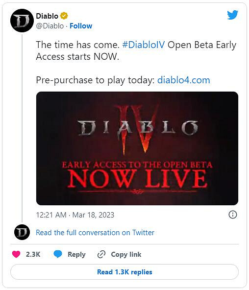 《暗黑4》搶先體驗今日開啟!可體驗序章與第一章內容 《暗黑4》搶先體驗今日開啟!可體驗序章與第一章內容