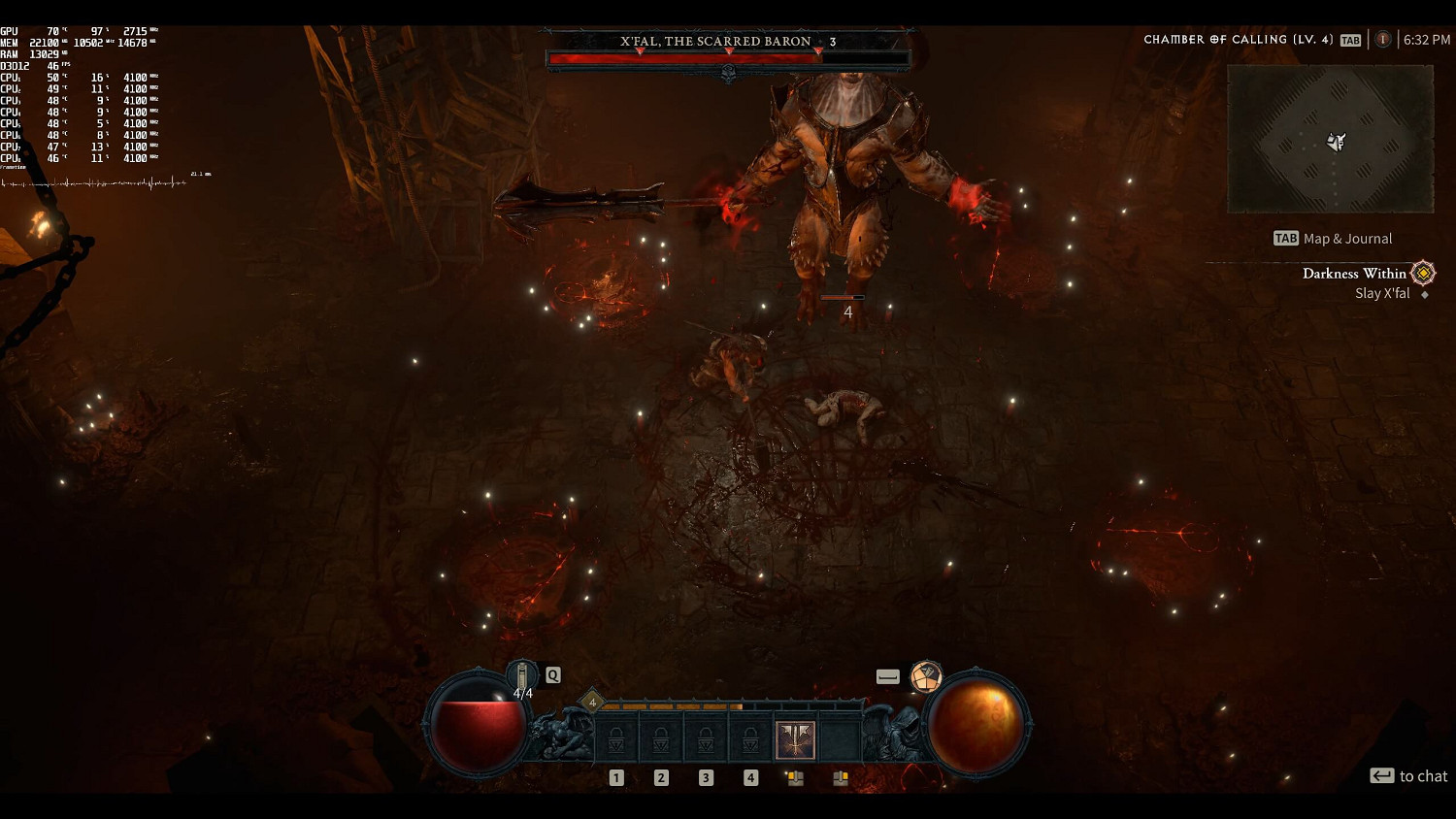 《暗黑4》搶先體驗RTX4090評測：8K下依然流暢遊戲！