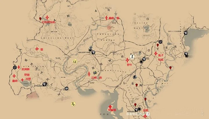 《荒野大鏢客2》動物喜歡待在哪?部分動物位置一覽 《荒野大鏢客2》動物喜歡待在哪?部分動物位置一覽