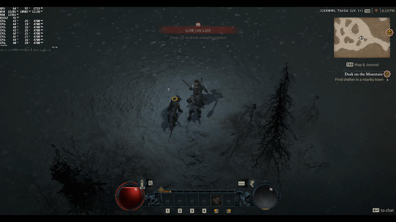 4090運行《暗黑破壞神4》8K最高畫質可達40-50fps