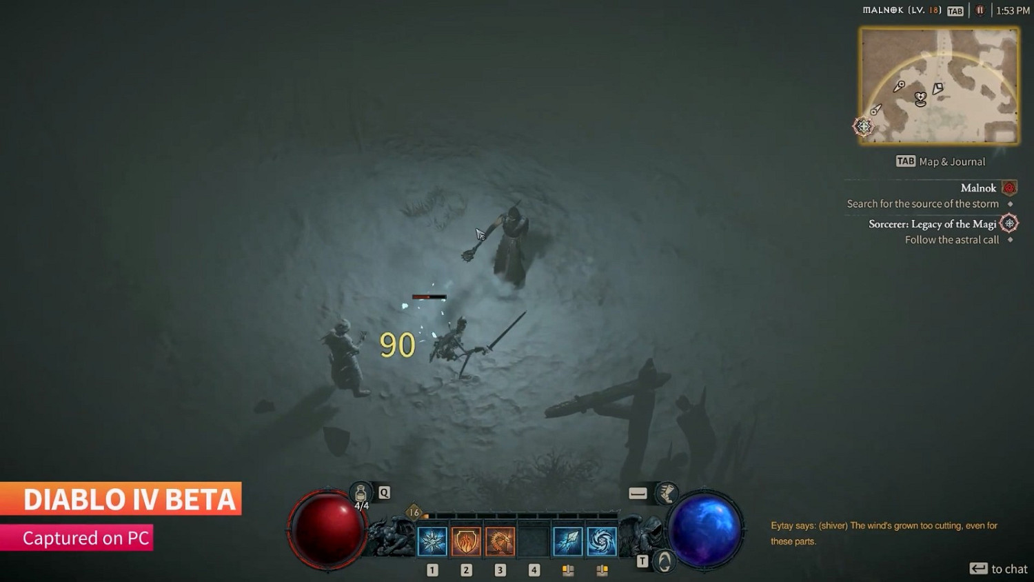 《暗黑破壞神4》BETA公測17分鐘開頭遊玩影片