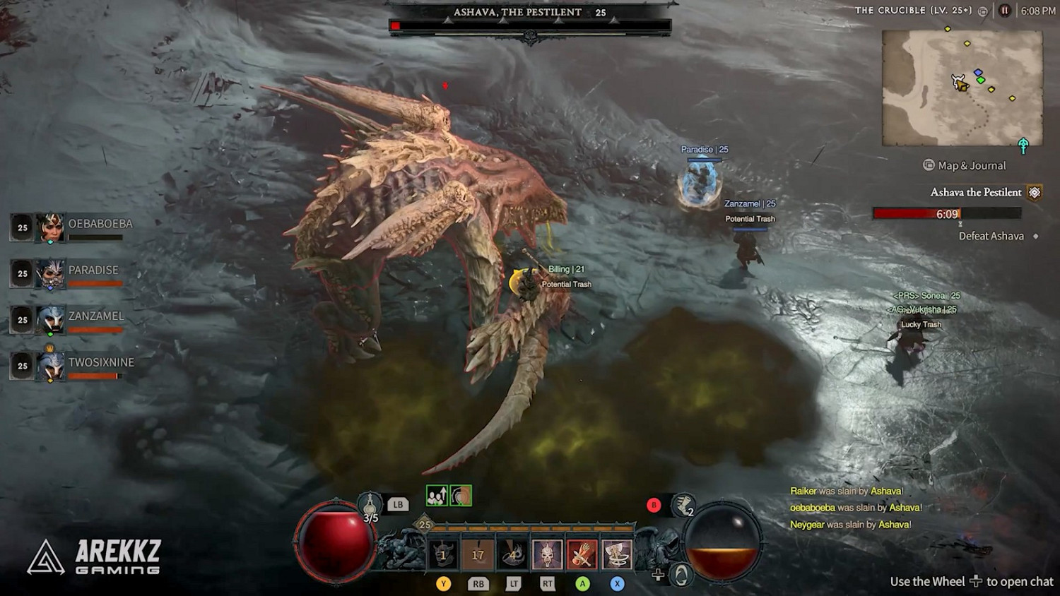 《暗黑破壞神4》BETA 10鍾影片:組隊大戰世界Boss 《暗黑破壞神4》BETA 10鍾影片:組隊大戰世界Boss