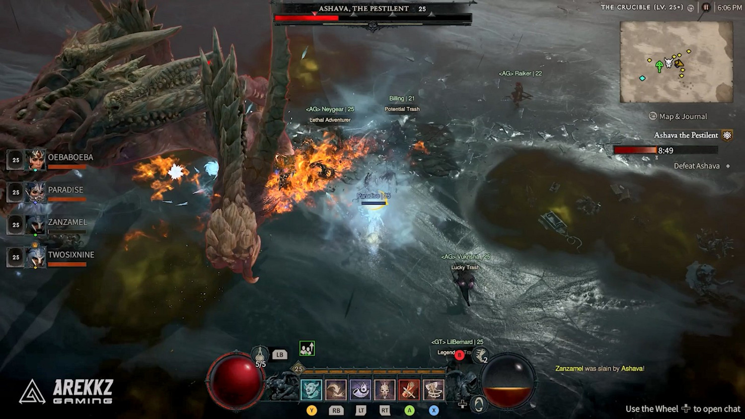 《暗黑破壞神4》BETA 10鍾影片:組隊大戰世界Boss 《暗黑破壞神4》BETA 10鍾影片:組隊大戰世界Boss