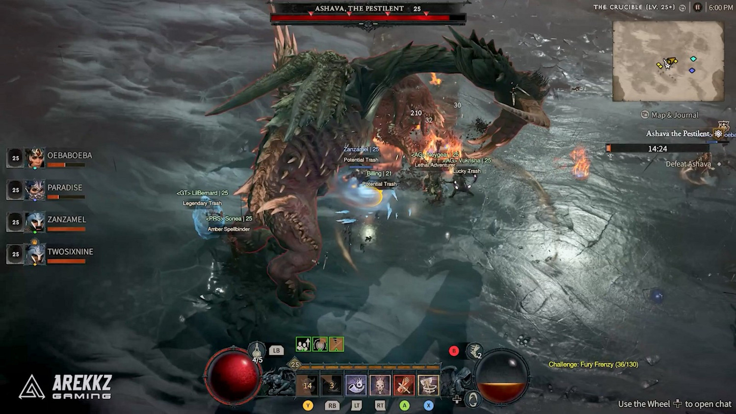 《暗黑破壞神4》BETA 10鍾影片:組隊大戰世界Boss 《暗黑破壞神4》BETA 10鍾影片:組隊大戰世界Boss