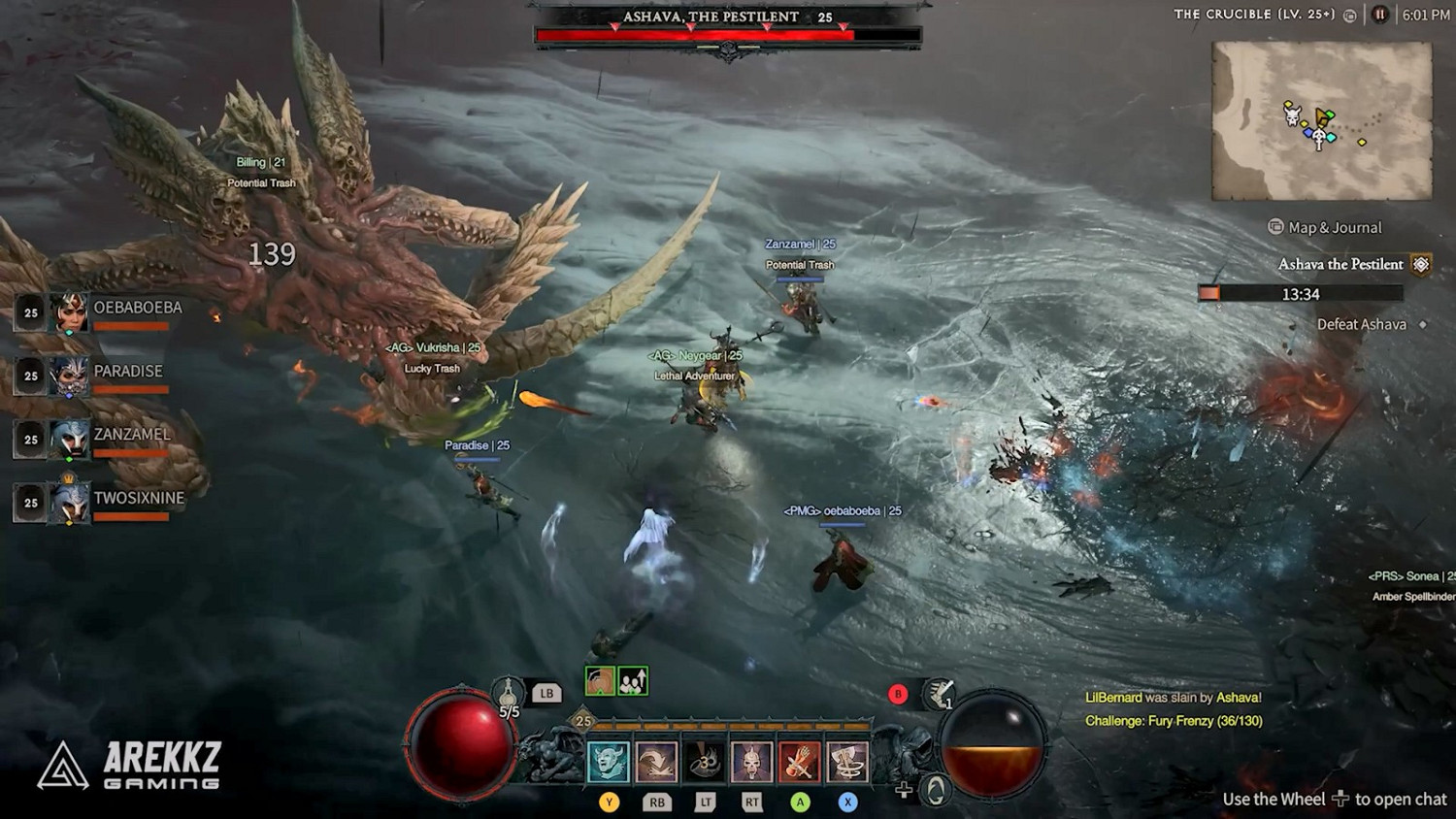 《暗黑破壞神4》BETA 10鍾影片:組隊大戰世界Boss 《暗黑破壞神4》BETA 10鍾影片:組隊大戰世界Boss