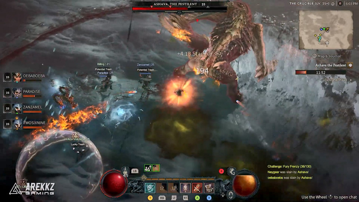 《暗黑破壞神4》BETA 10鍾影片:組隊大戰世界Boss 《暗黑破壞神4》BETA 10鍾影片:組隊大戰世界Boss