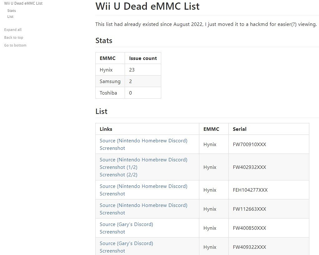 任天堂Wii U大量變磚後續：早期版海力士閃存背大鍋