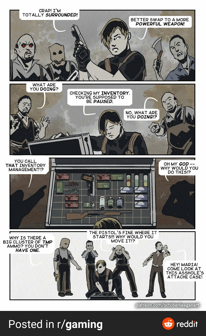 《生化4:重製版》官方發倉庫整理圖 強迫症玩家哭了 《生化4:重製版》官方發倉庫整理圖 強迫症玩家哭了