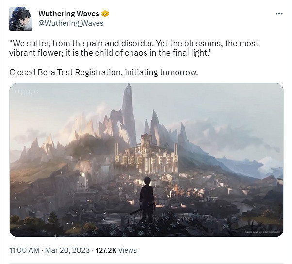 開放世界動作手遊《鳴潮》將於明日開啟封測招募