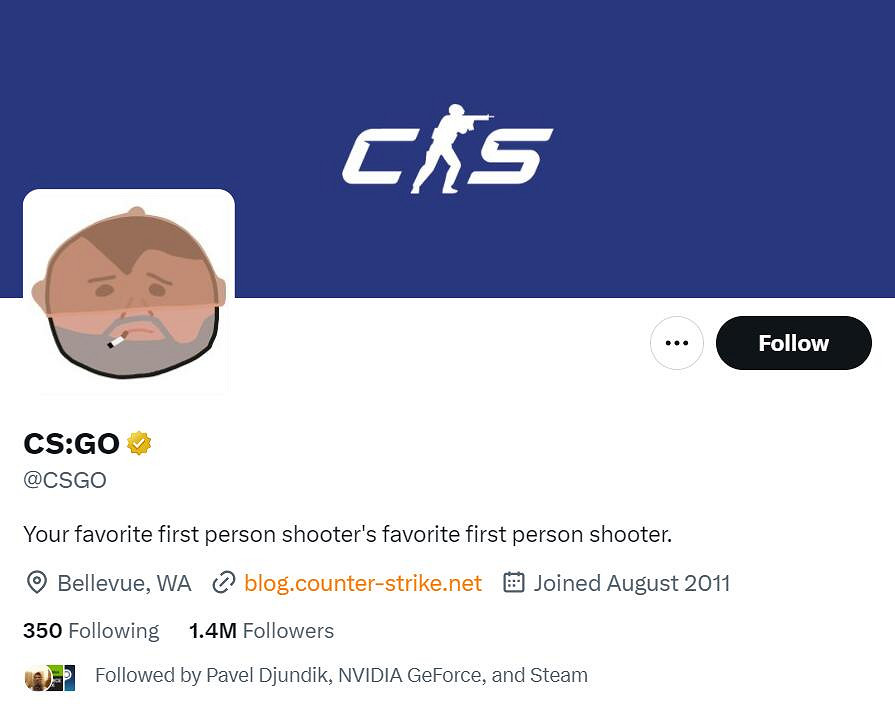 logo變斜了?V社悄悄更新了《CSGO》官推頭部圖片 logo變斜了?V社悄悄更新了《CSGO》官推頭部圖片