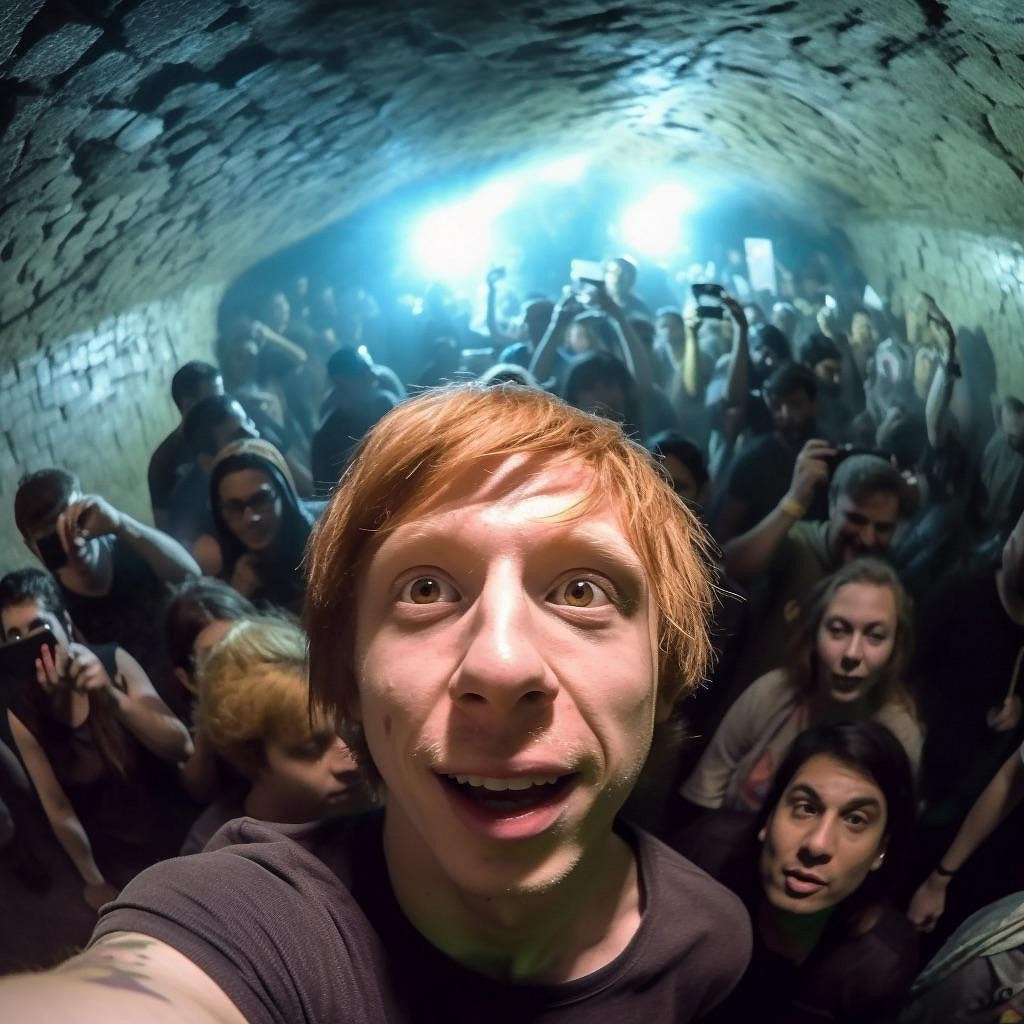 AI生成霍格華茲魔法派對：海格打碟，戴墨鏡的石內卜！