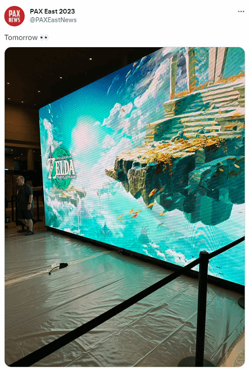 《塞爾達:王國之淚》活動現場圖曝光！明天或有新消息