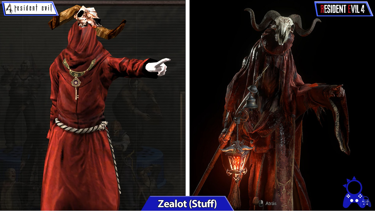 高清王阿姨!《惡靈古堡4:重製版》與原版角色建模對比 高清王阿姨!《惡靈古堡4:重製版》與原版角色建模對比