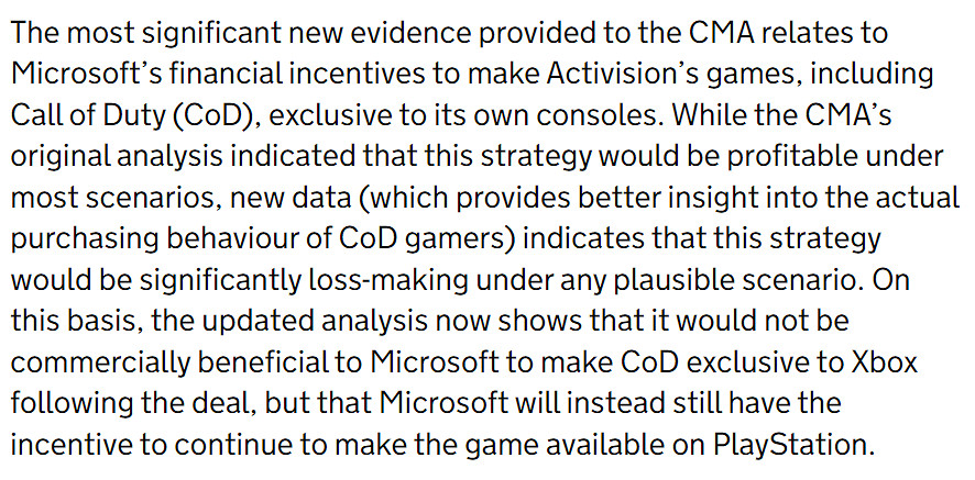 動視暴雪收購案新進展:CMA認為不會減少主機界競爭 動視暴雪收購案新進展:CMA認為不會減少主機界競爭