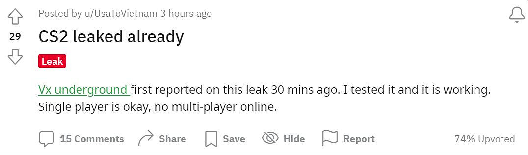 《CS2》B測版遊戲檔案泄露!可體驗單人模式新內容 《CS2》B測版遊戲檔案泄露!可體驗單人模式新內容