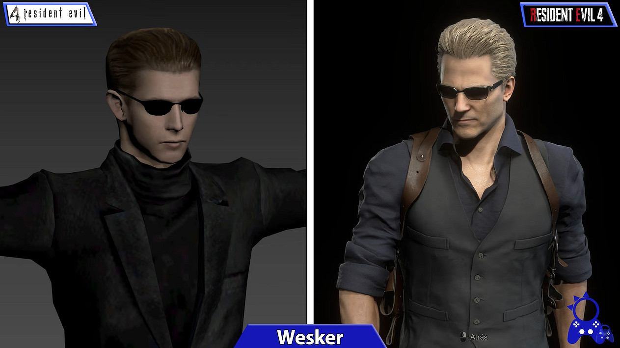 高清王阿姨!《惡靈古堡4:重製版》與原版角色建模對比 高清王阿姨!《惡靈古堡4:重製版》與原版角色建模對比