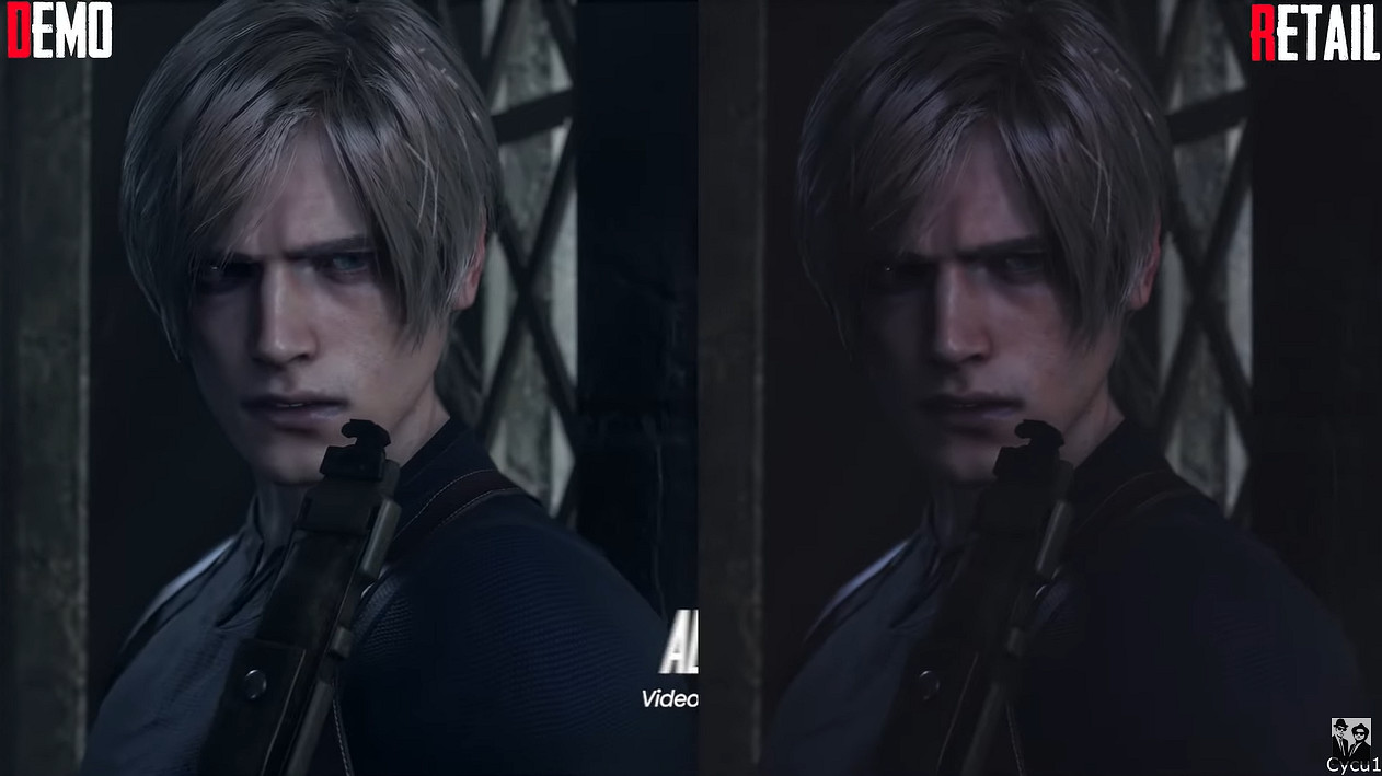 《惡靈古堡4:重製版》“牛奶雨”修復前後對比 《惡靈古堡4:重製版》“牛奶雨”修復前後對比