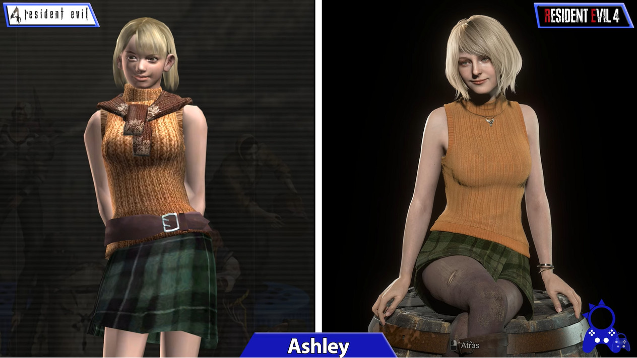 高清王阿姨!《惡靈古堡4:重製版》與原版角色建模對比 高清王阿姨!《惡靈古堡4:重製版》與原版角色建模對比