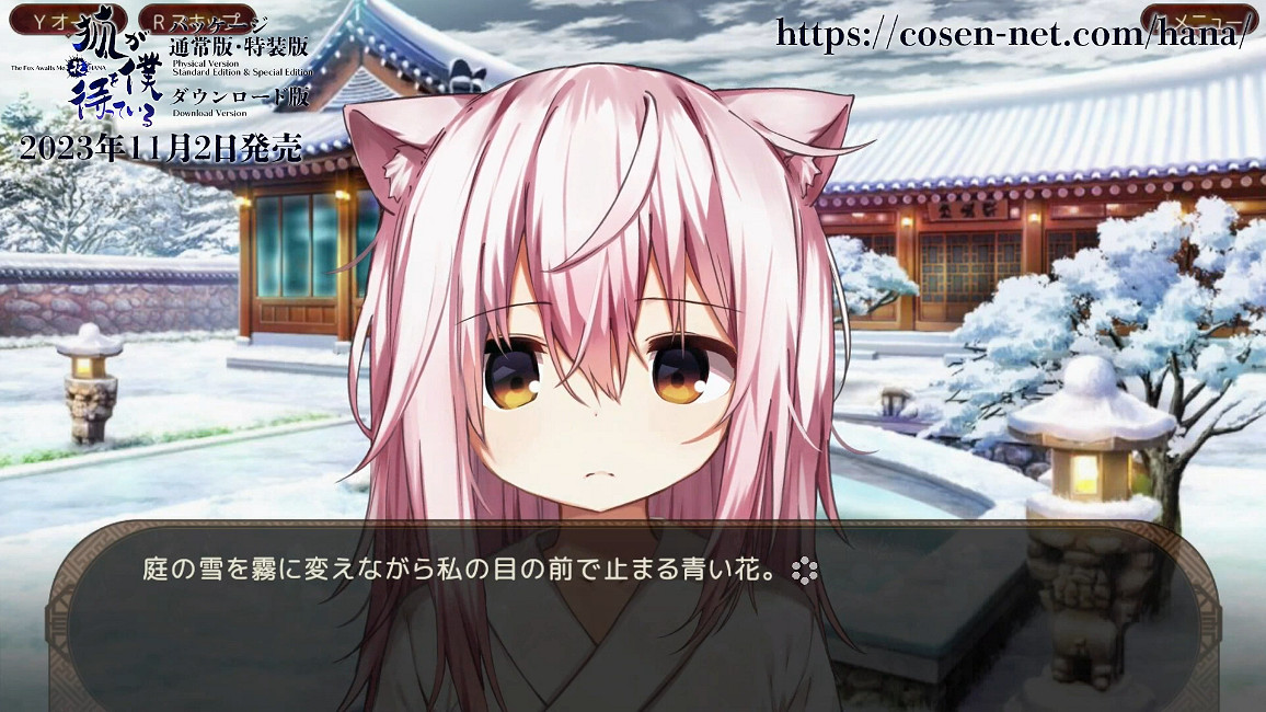 視覺小說《狐狸在等我：花》發售日公開！支援中文