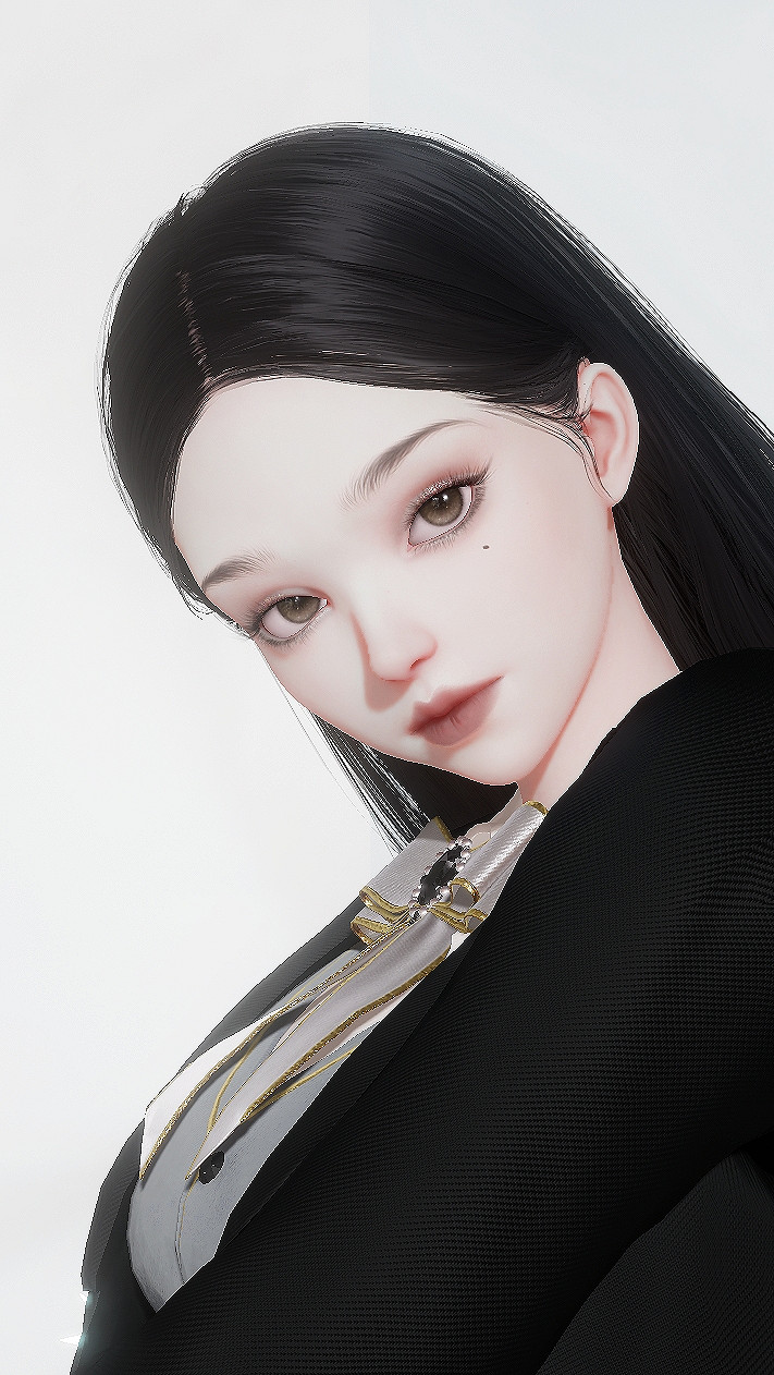 《以閃亮之名》黑蛇成女捏臉資料 中國伺服器學姐風捏臉資料id