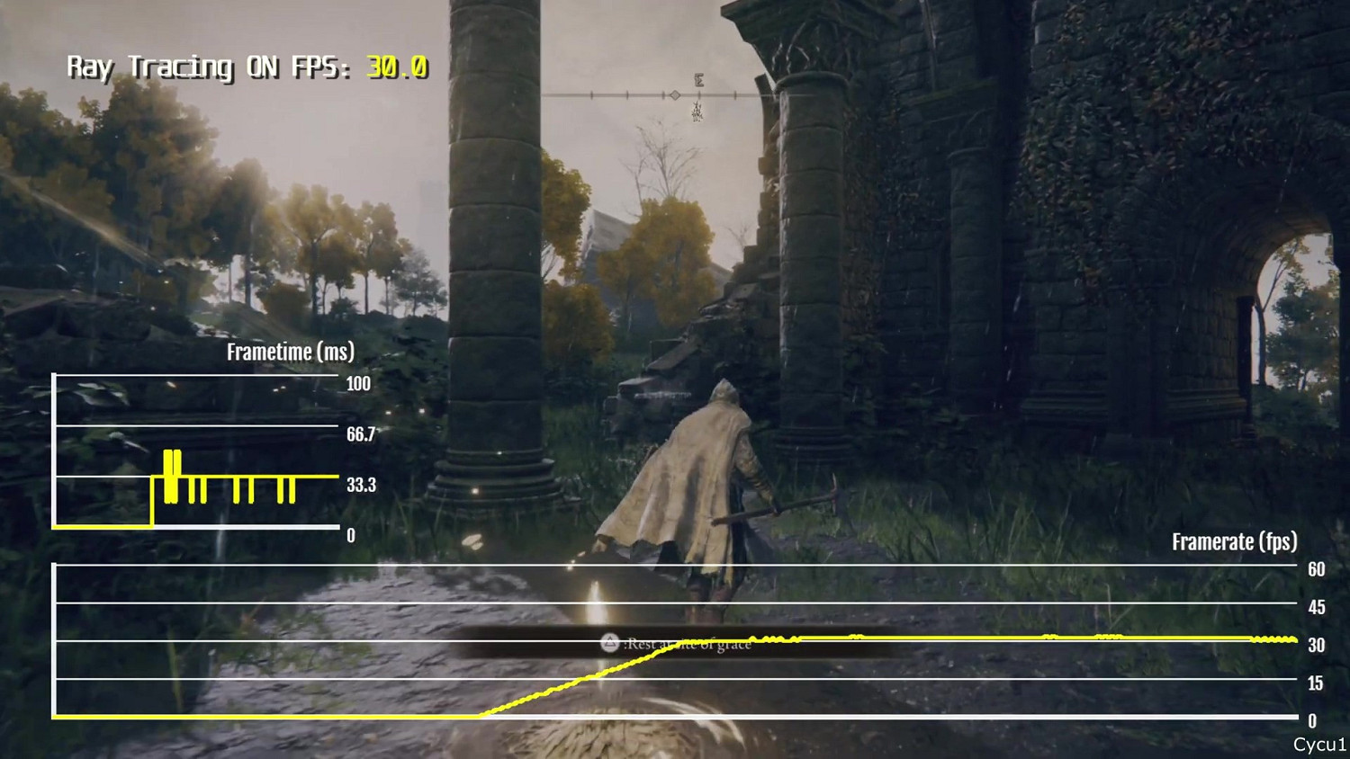 PS5《艾爾登法環》新更新檔幀數測試 光追模式僅30幀左右 PS5《艾爾登法環》新更新檔幀數測試 光追模式僅30幀左右