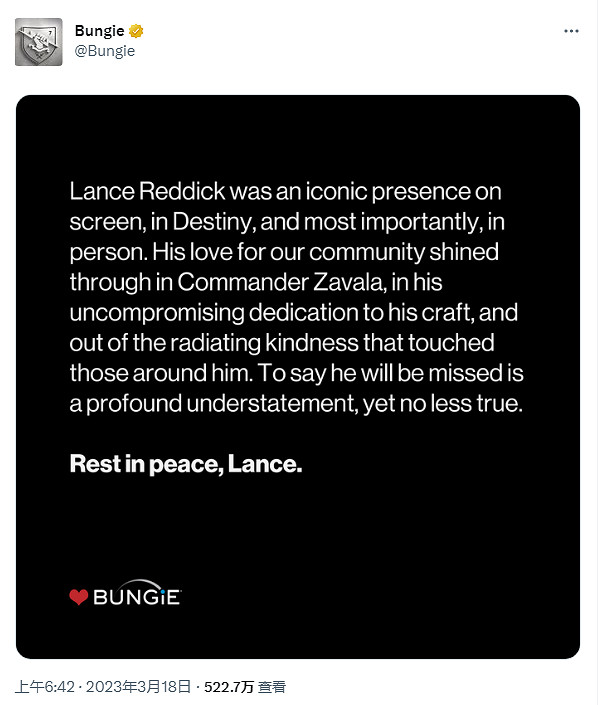 演員已故 但《命運2》薩瓦拉指揮官依舊會有出場戲份 演員已故 但《命運2》薩瓦拉指揮官依舊會有出場戲份