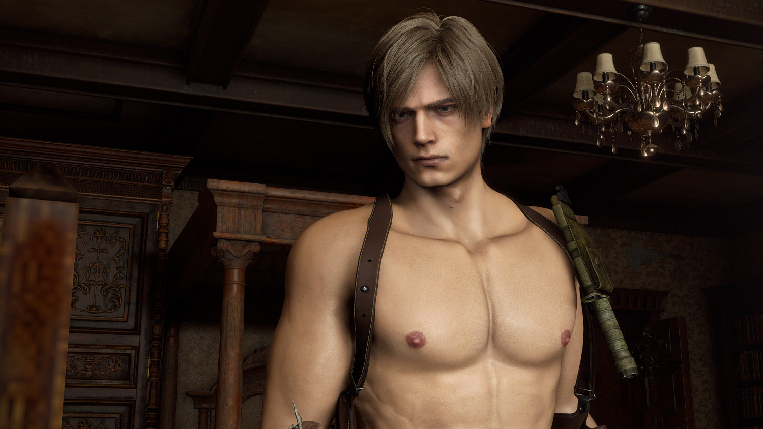 性感特工！《惡靈古堡4：重製版》裡昂赤膊清涼Mod