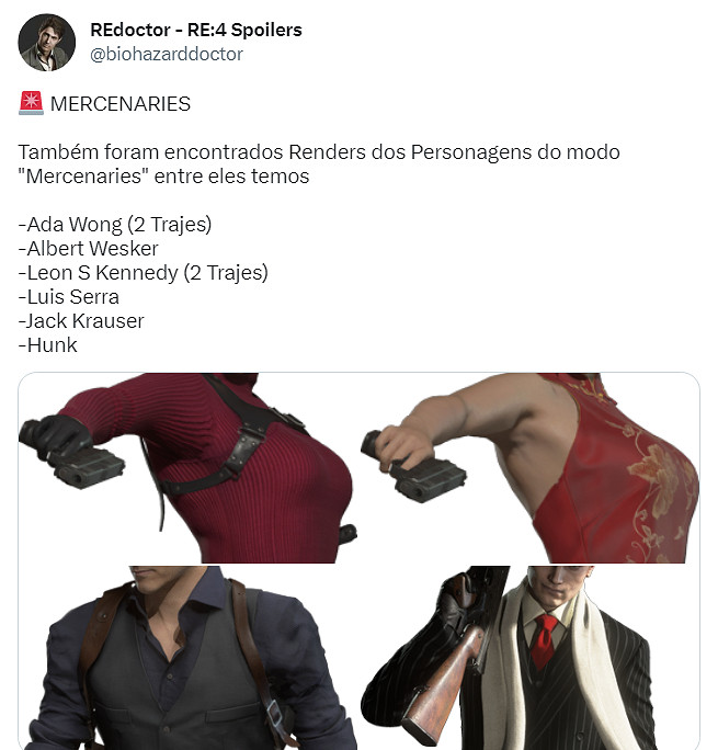 《生化4重製版》傭兵模式解包 旗袍艾達王/路易斯參戰 《生化4重製版》傭兵模式解包 旗袍艾達王/路易斯參戰