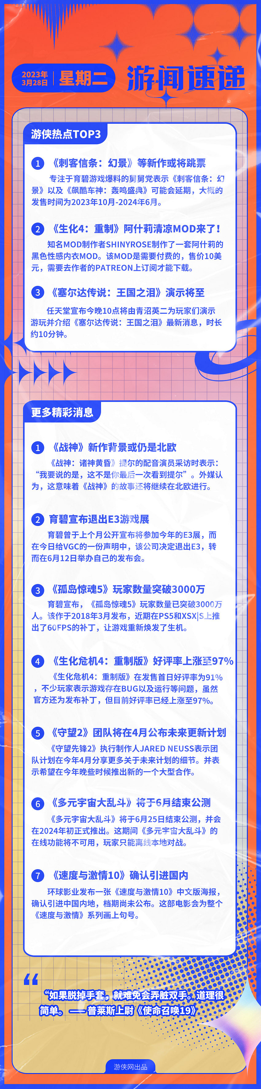 早報：《AC》新作將來有可能跳票 阿什莉清涼服裝MOD