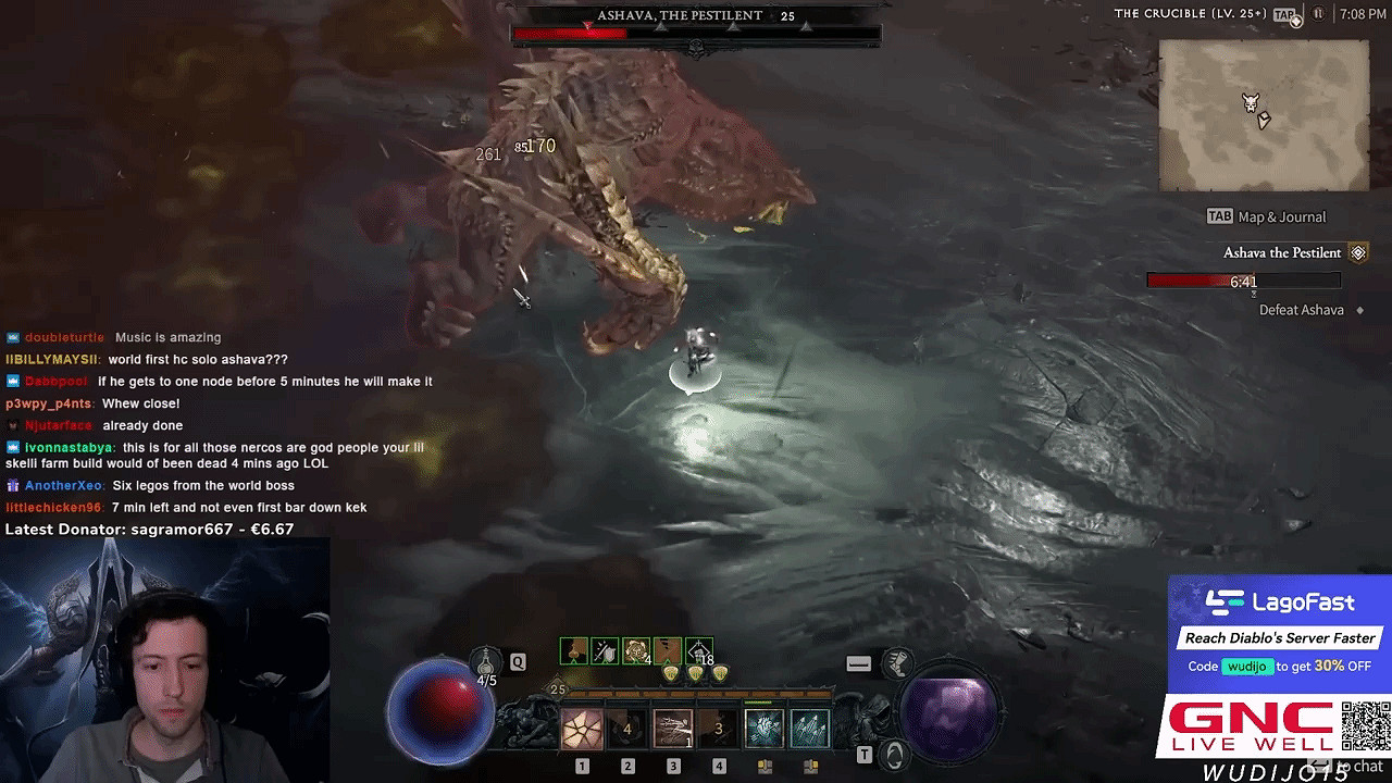 主播solo擊敗了《暗黑4》世界Boss：專家模式算你狠！