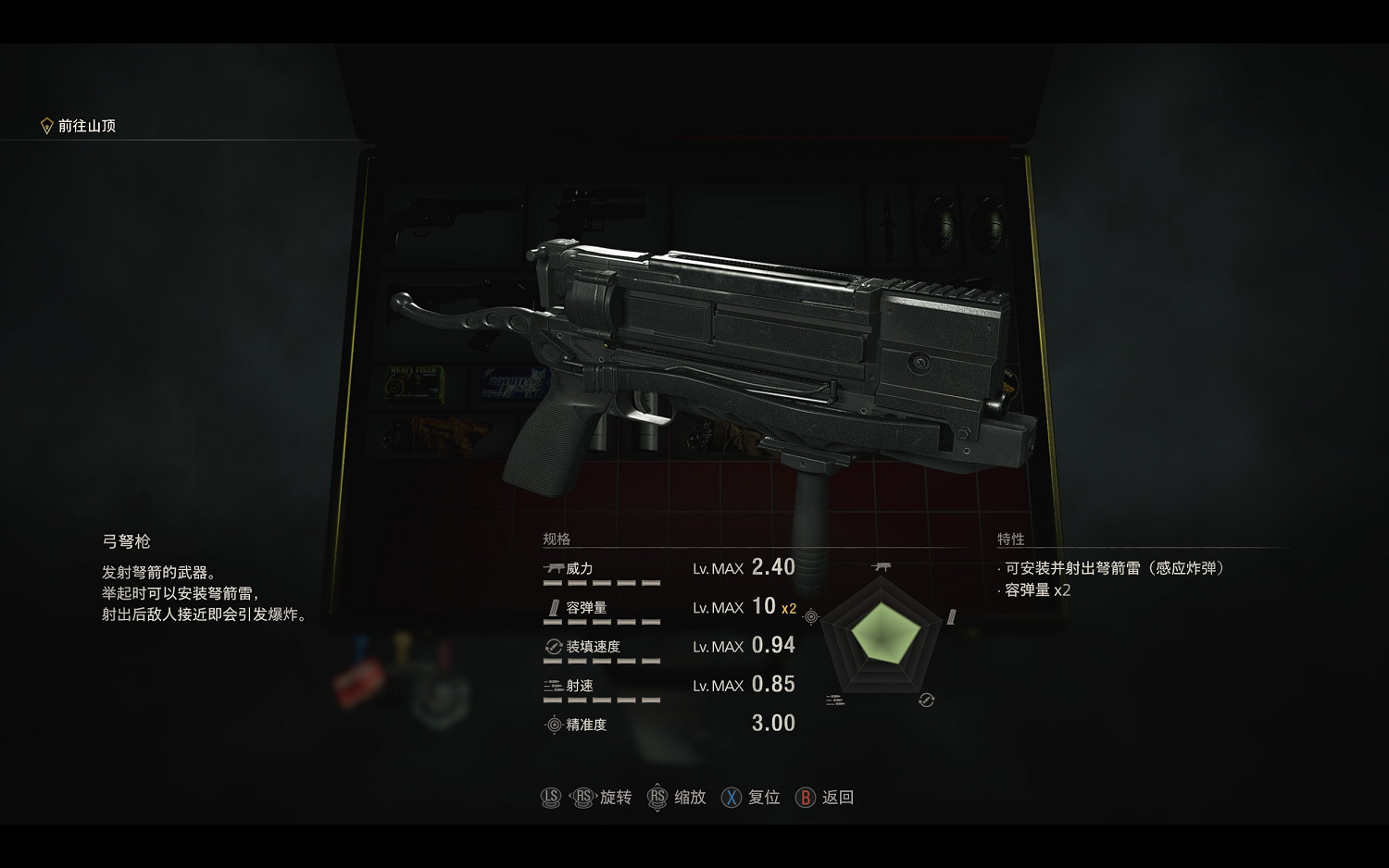 《惡靈古堡4重製版》常規武器滿改資料圖鑒 武器滿改效果如何？