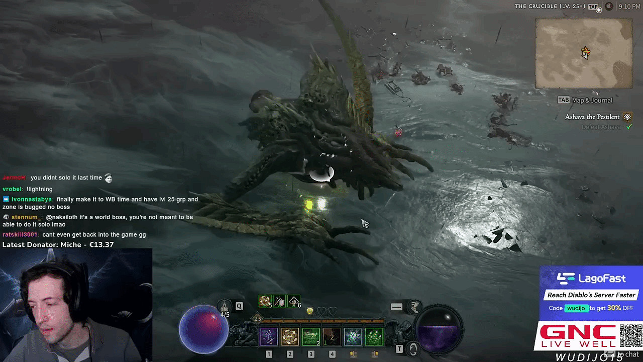 主播solo擊敗了《暗黑4》世界Boss：專家模式算你狠！