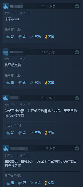 好評如潮！《惡靈古堡4：重製版》好評率已漲至97%！