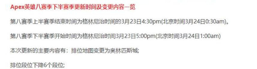 《Apex英雄》為什麽要分上下賽季?分上下賽季原因介紹 《Apex英雄》為什麽要分上下賽季?分上下賽季原因介紹