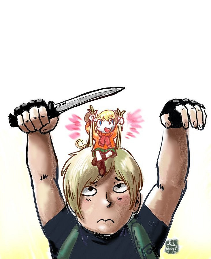 玩家表示更喜歡原版《RE4》艾什莉：同人圖奉上！