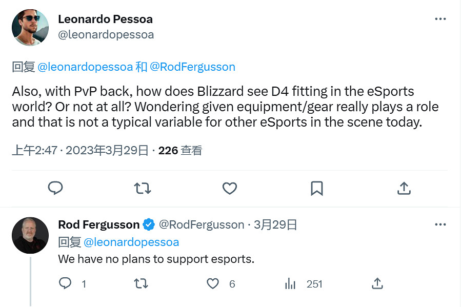 《暗黑破壞神4》總經理確認：有PVP但無電競比賽計劃