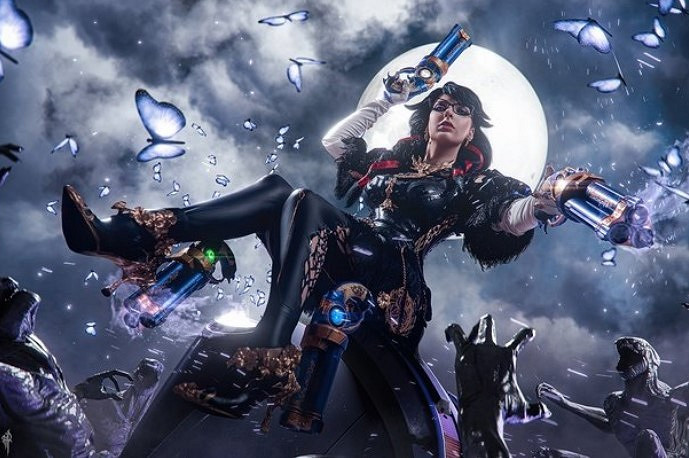 俄羅斯小姐姐COS《魔兵驚天錄》：緊身膠衣貝優妮塔！