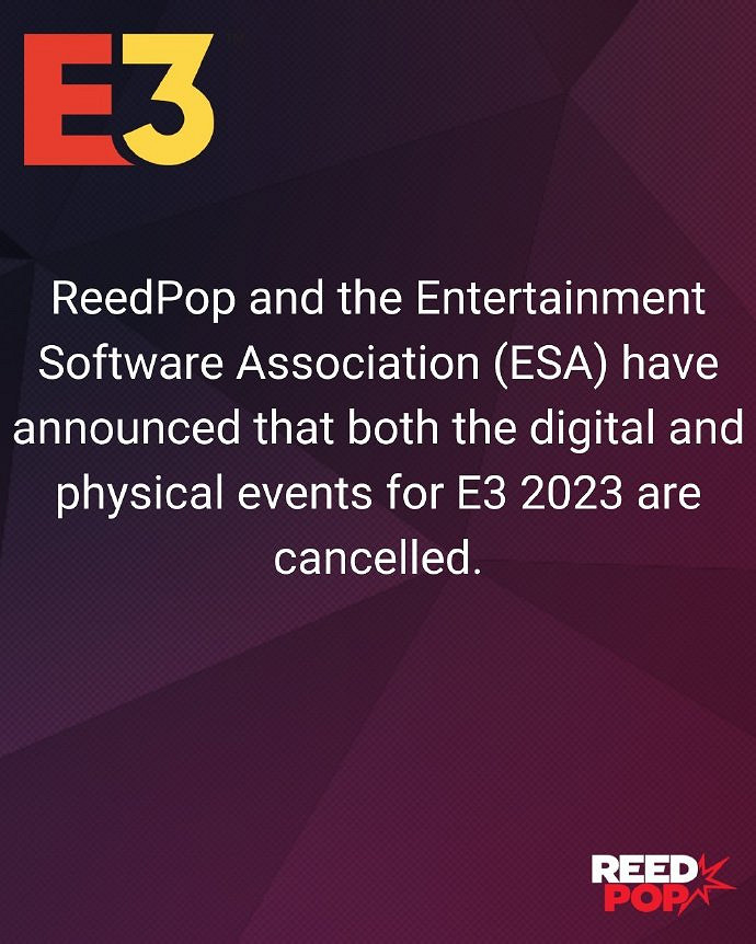 沒有大廠參加乾脆不辦了!E3 2023官宣取消所有活動 沒有大廠參加乾脆不辦了!E3 2023官宣取消所有活動