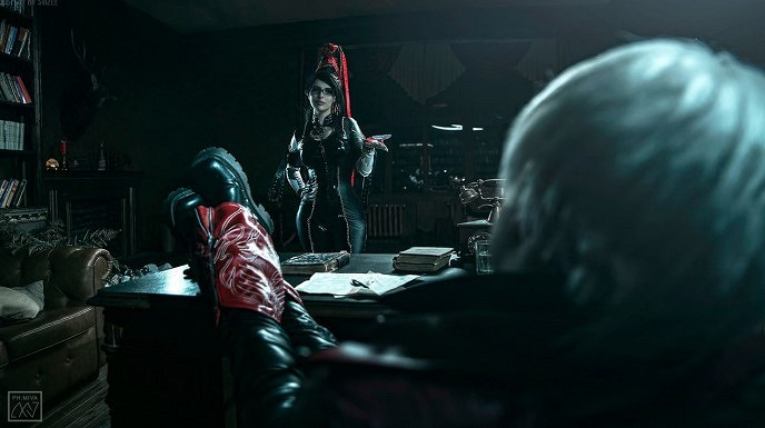 俄羅斯小姐姐COS《魔兵驚天錄》：緊身膠衣貝優妮塔！