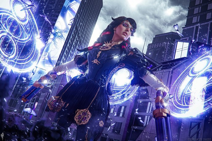 俄羅斯小姐姐COS《魔兵驚天錄》：緊身膠衣貝優妮塔！