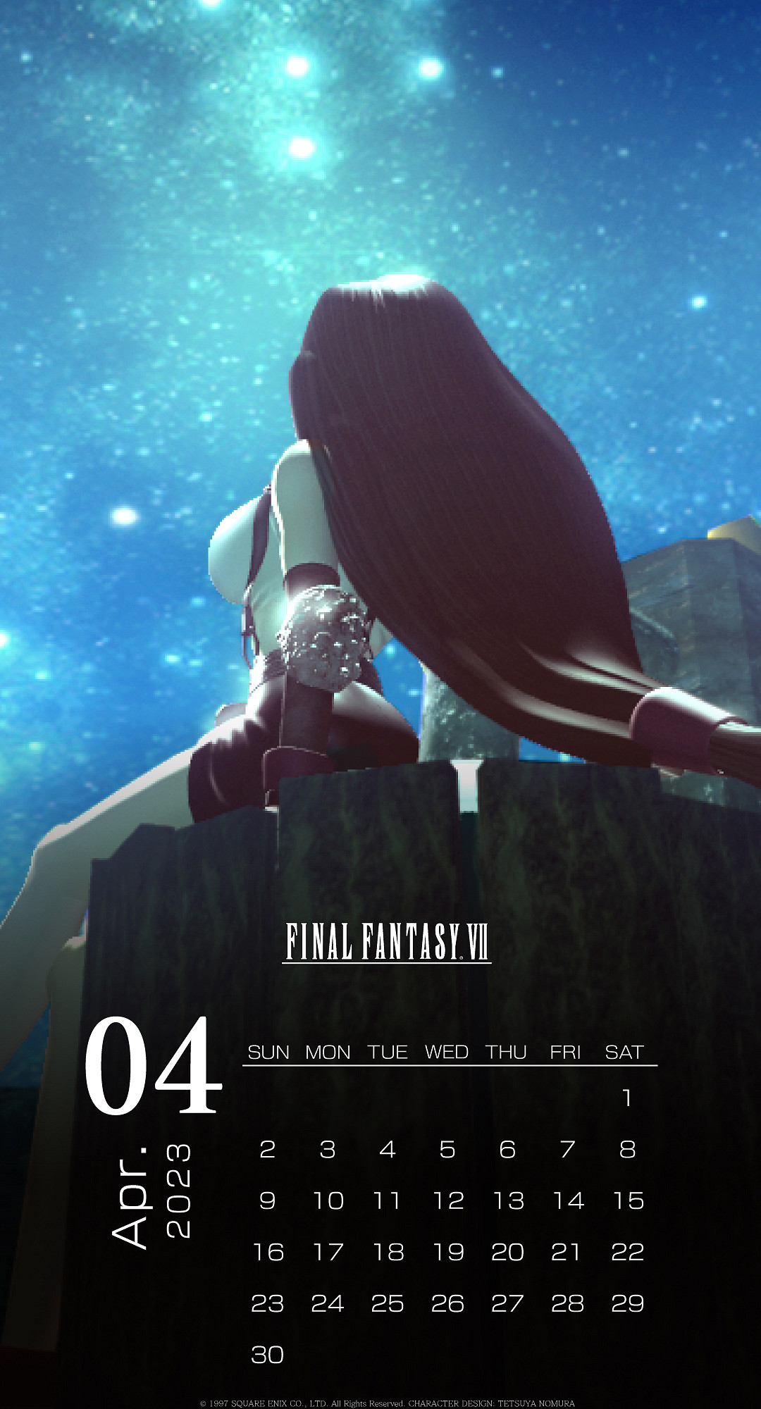 《FF7:重製版》蒂法主題日曆壁紙公開:美麗熟悉的背影