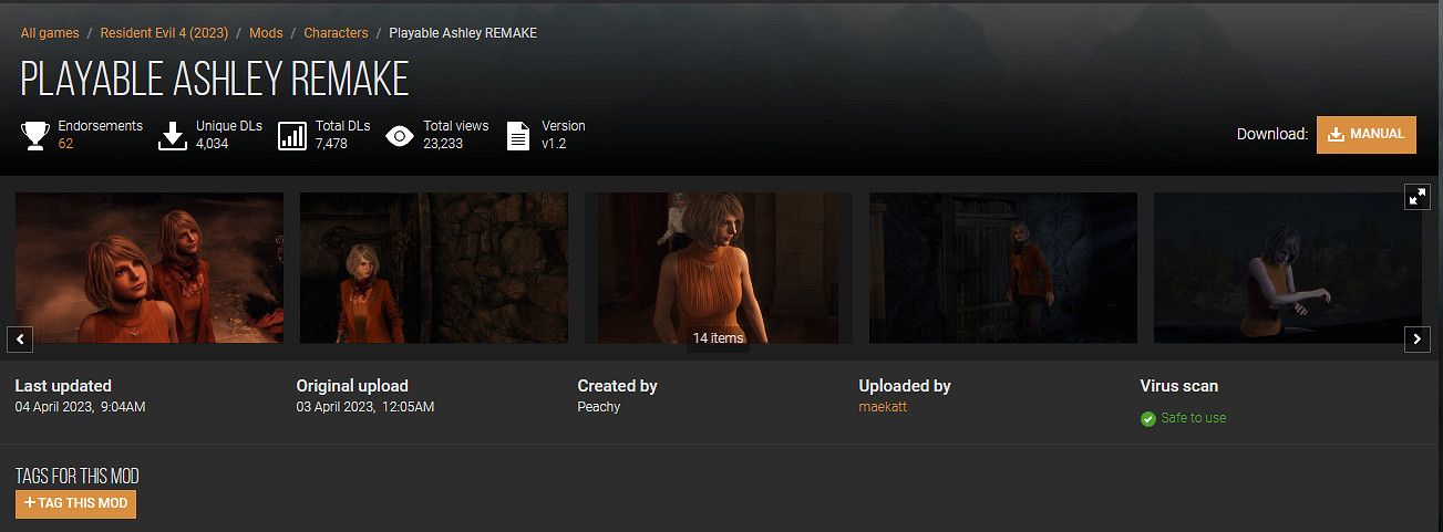 我救我自己！《生化4RE》MOD將裡昂替換為阿什莉！