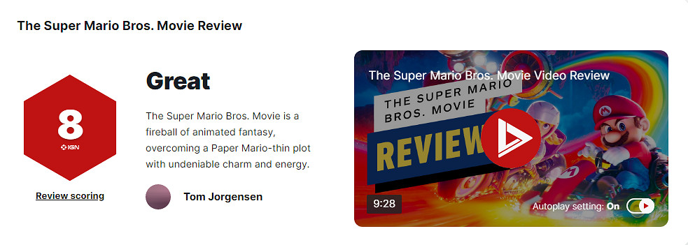 《超級馬裡奧兄弟》口碑兩極化!製作精良但空洞 《超級馬裡奧兄弟》口碑兩極化!製作精良但空洞